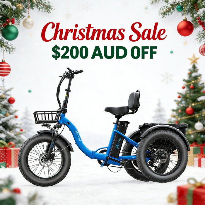 Lightweight & Durable Aluminum Alloy Electric Tricycle 、e-Trike for Seniors | AU Local Warehouse  | Vonride A20