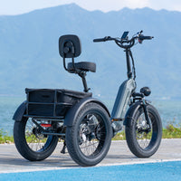 Lightweight & Durable Aluminum Alloy Folding Electric Tricycle 、e-Trike for Seniors | AU Local Warehouse  | Vonride®  A30